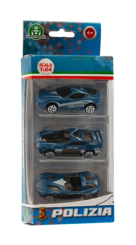 Polizia: Giochi Preziosi - Die Cast 1:64 Pack 3 Veicoli Modello 2 (Assortimento)