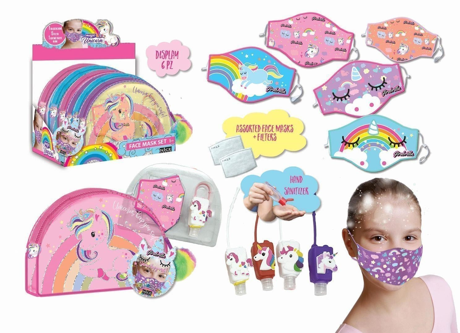 Girabrilla: Magic Unicorn - Face Mask Set (Assortimento) (Mascherina Protettiva)