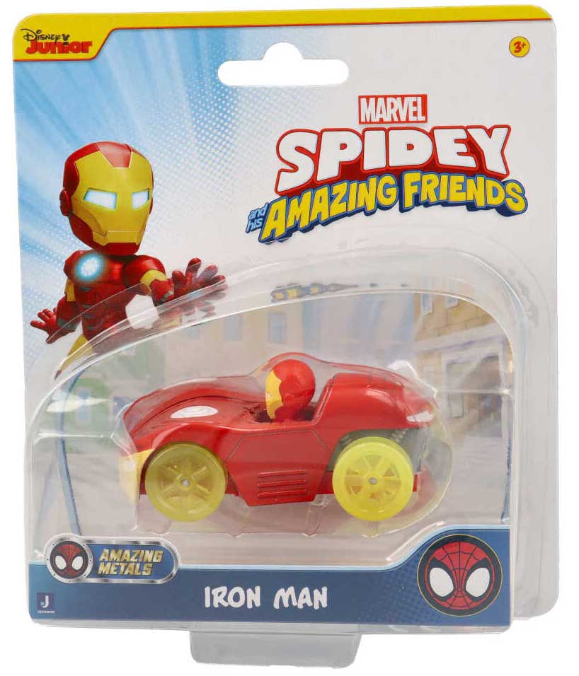 Marvel: Rei Toys - Spidey - Veicolo Diecast Serie 1 - Iron Man