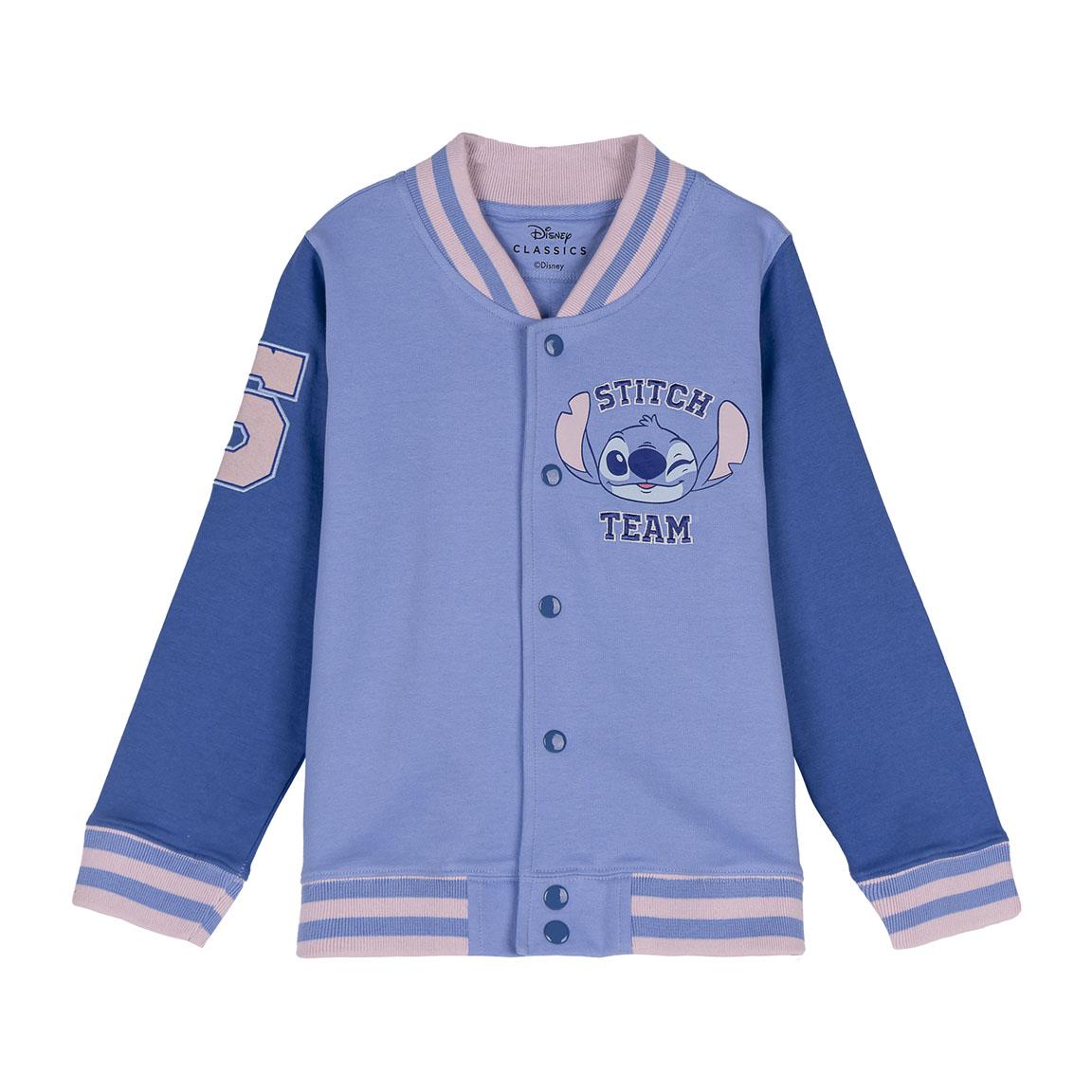 Disney: Lilo & Stitch - Stitch Blue Felpa Con Cerniera Cotton Brushed Tg. 6 Anni