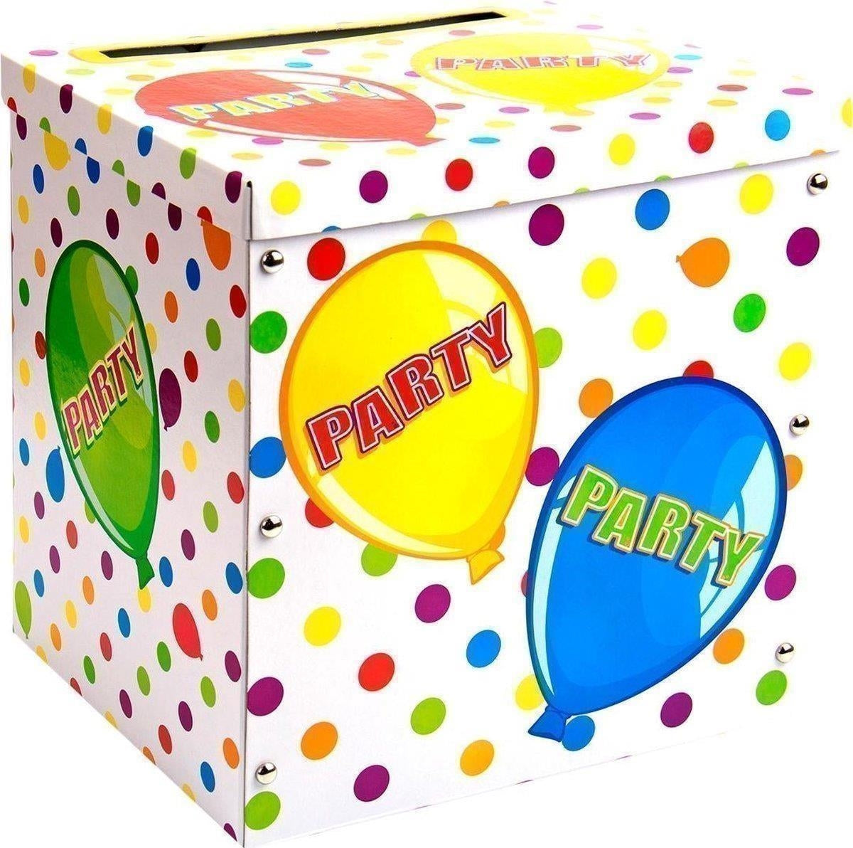 Folat: Enveloppe Gift Box Balloon Party. Scatola Card Box Party Palloncini