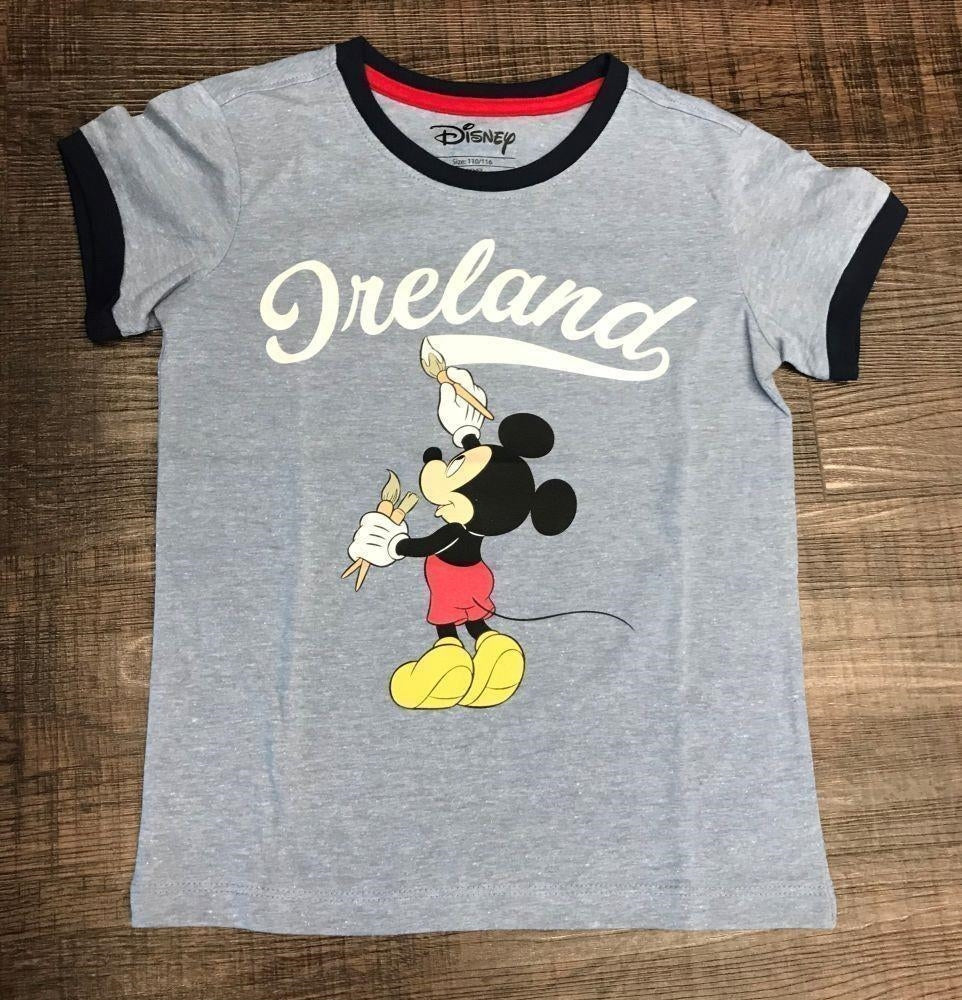Disney: Mickey Mouse: Mickey Paints Ireland Blue (T-Shirt Bambino Tg. 86/92)