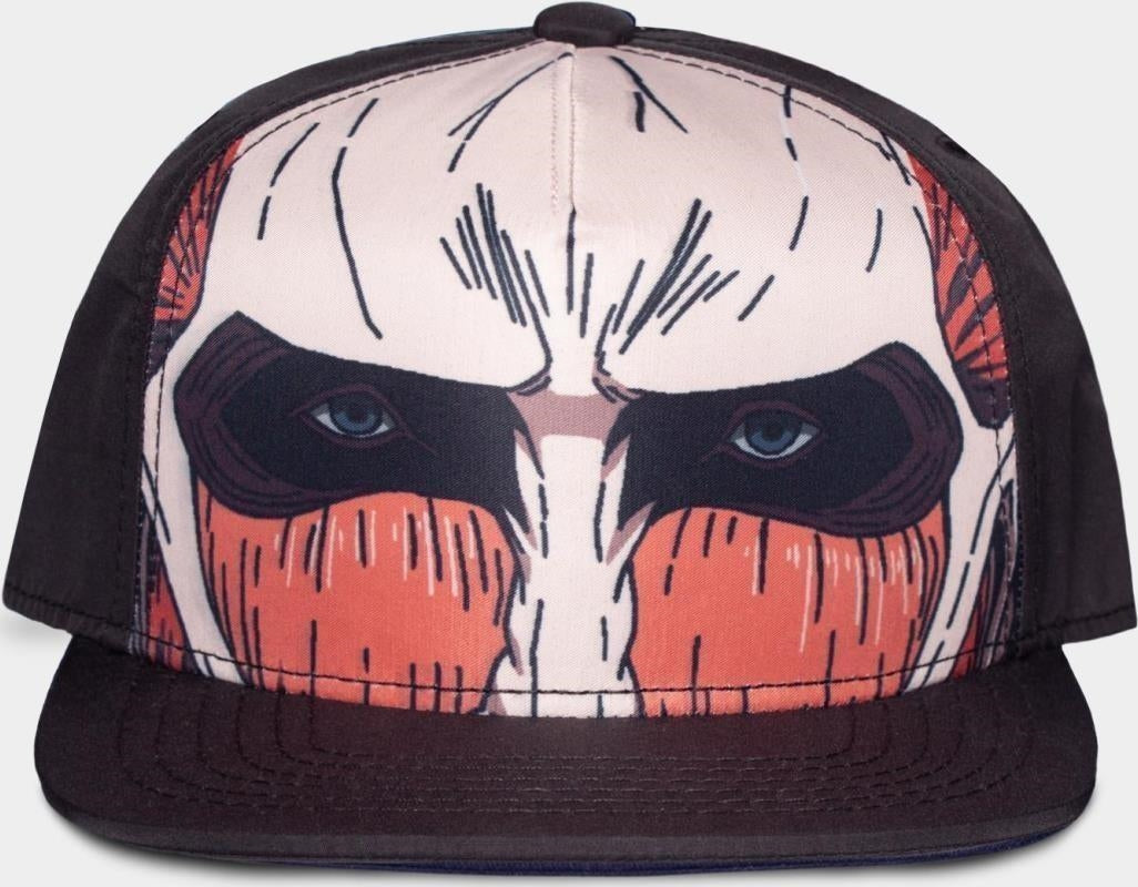 Attack On Titan: Men'S Snapback Cap Black (Cappellino)