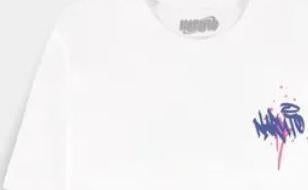 Naruto Shippuden: Power Ball Loose Fit White (T-Shirt Unisex Tg. S)