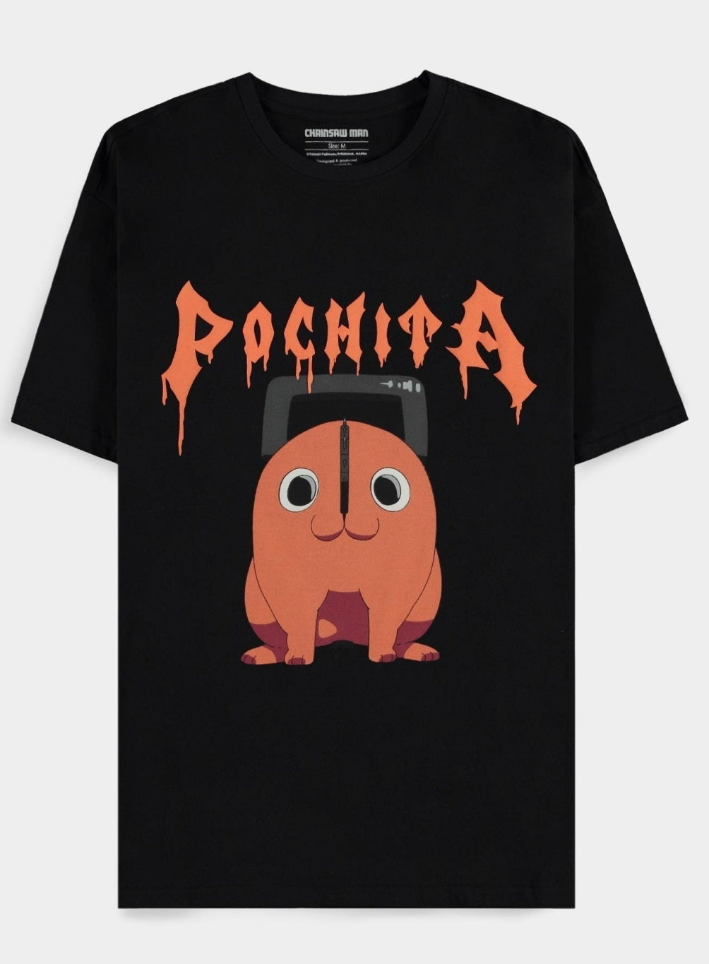 Chainsaw Man - Pochita The Chainsaw Devil Mens Short Sleeved T-Shirt - 2Xl Short Sleeved T-Shirts M Black