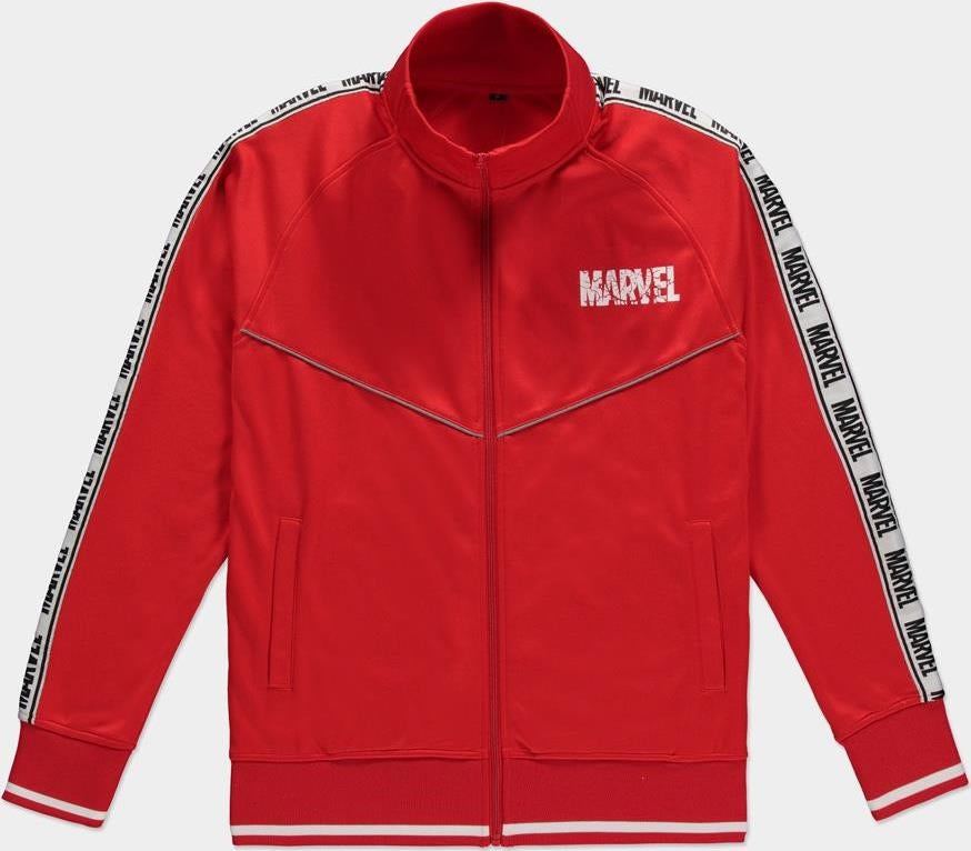 Marvel: For Victory Track Jacket Red (Giacca Unisex Tg. XL)