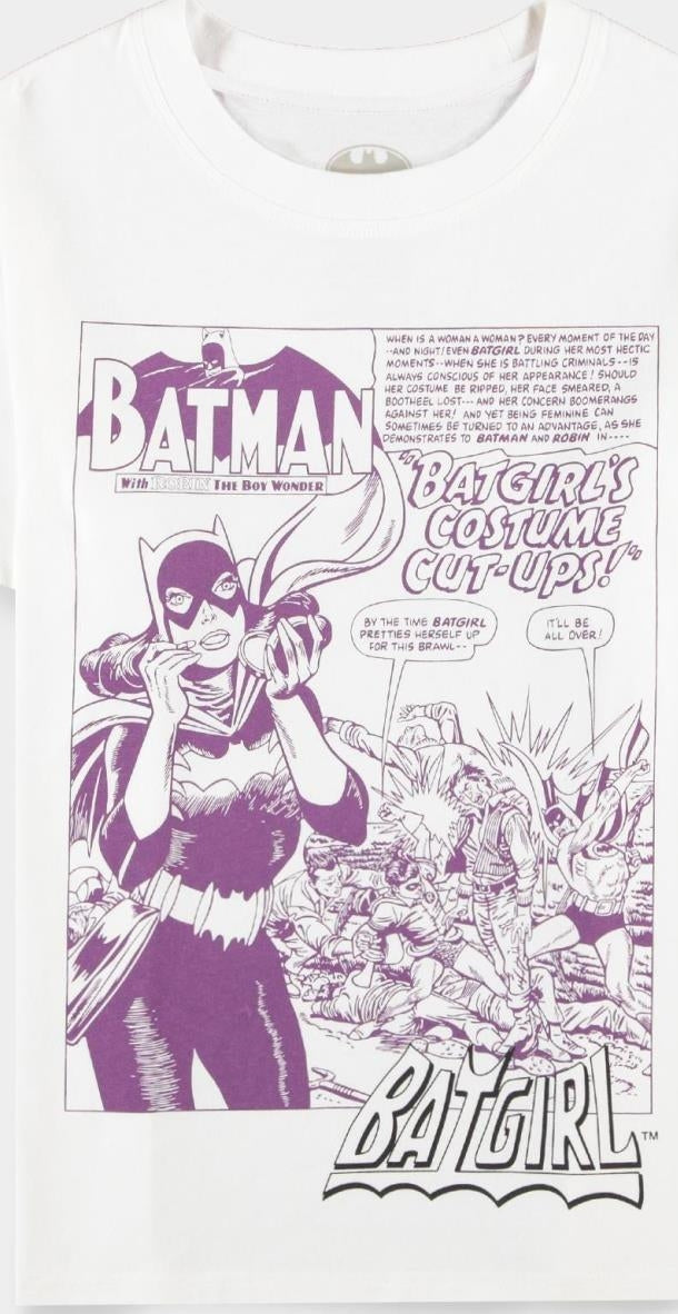 Warner - Bat Girl - Womens Short Sleeved T-Shirt - S Short Sleeved T-Shirts F White