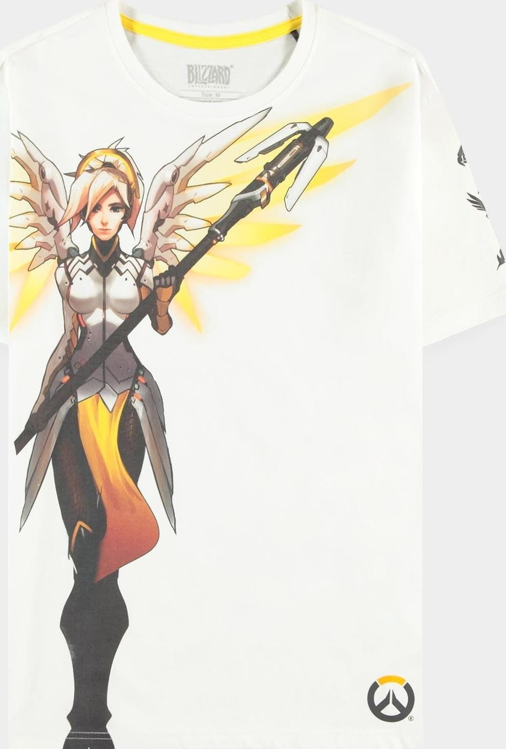 Overwatch - Mercy - Men's Short Sleeved T-Shirt - M Short Sleeved T-Shirts M White