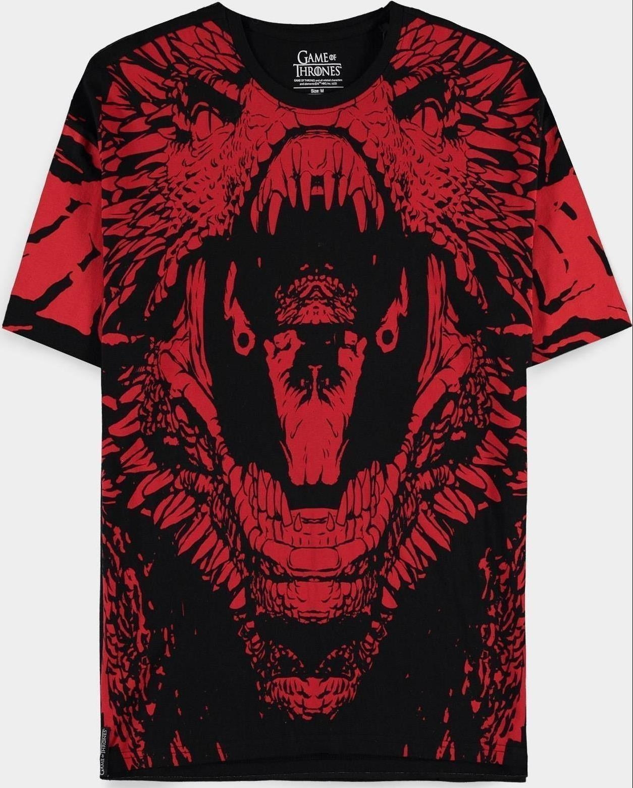 Game Of Thrones: House Of The Dragon - Mens Loose Fit Black (T-Shirt Unisex Tg. S)