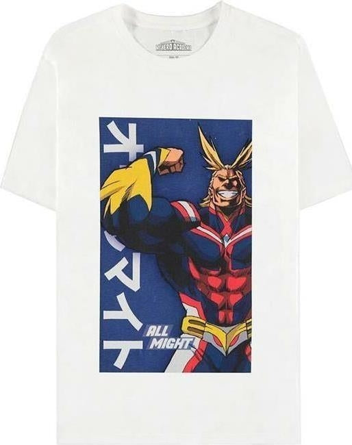 My Hero Academia: White All Might Poster White (T-Shirt Unisex Tg. 2XL)
