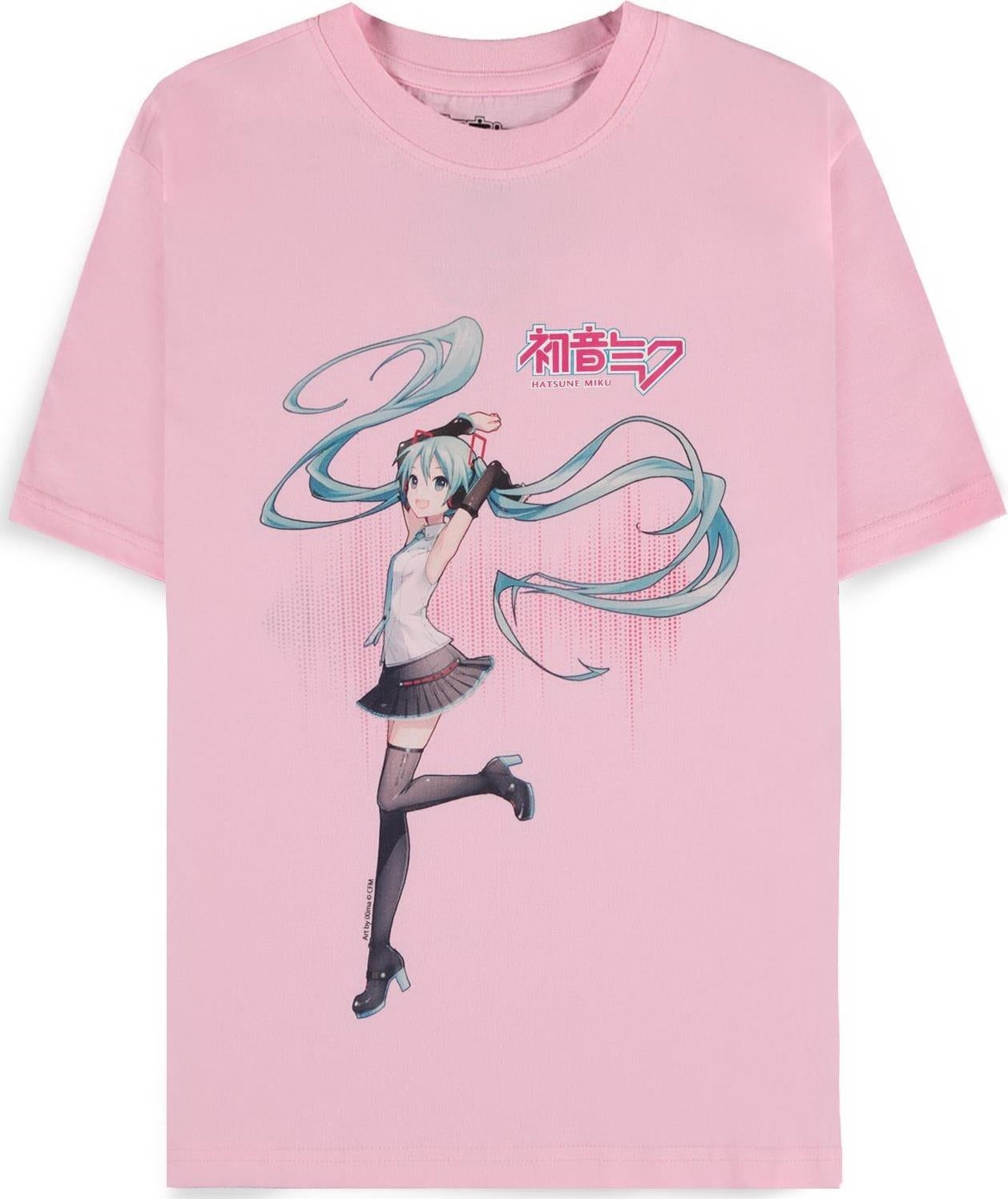 Hatsune Miku: Womens Short Sleeved Pink (T-Shirt Donna Tg. S)