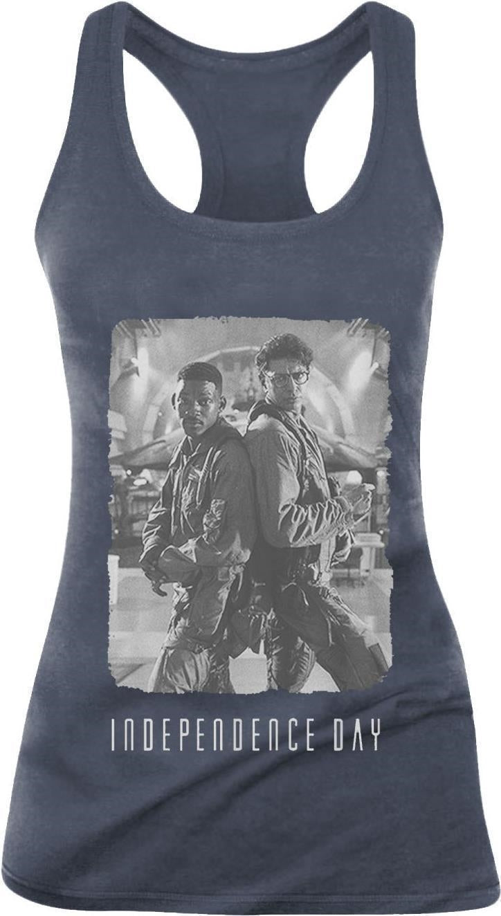 Independence Day: Back 2 Back Cover Denim Blue (Canotta Donna Tg. S)