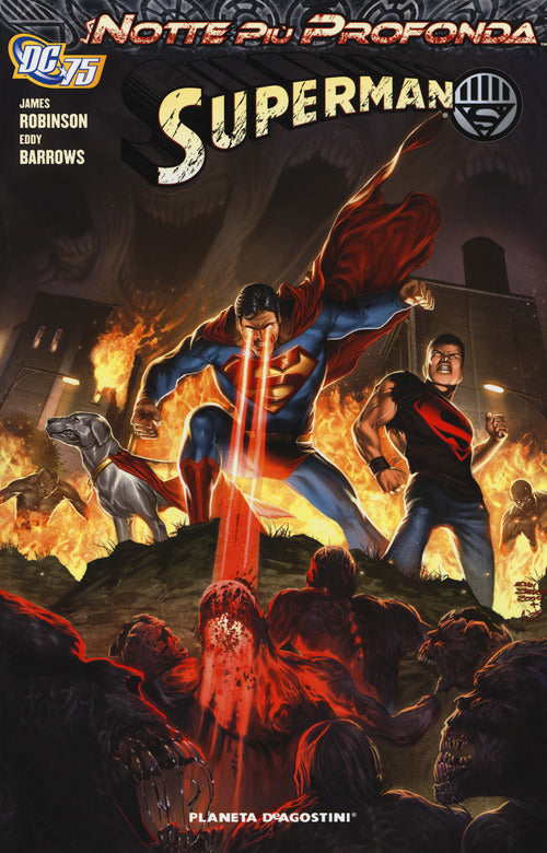 Cover of notte più profonda. Superman