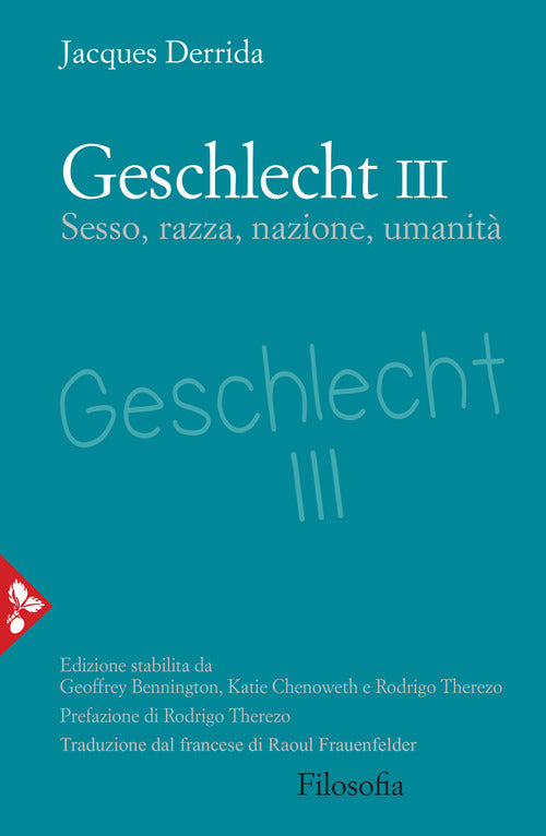 Cover of Geschlecht III. Sesso, razza, nazione, umanità