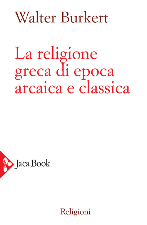 Cover of religione greca di epoca arcaica e classica
