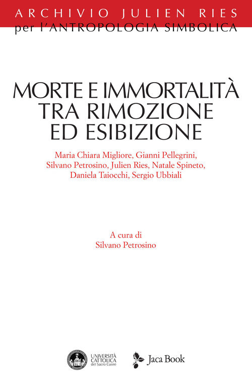Cover of Morte e immortalità tra rimozione ed esibizione