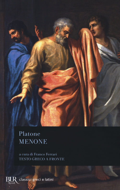 Cover of Menone. Testo greco a fronte