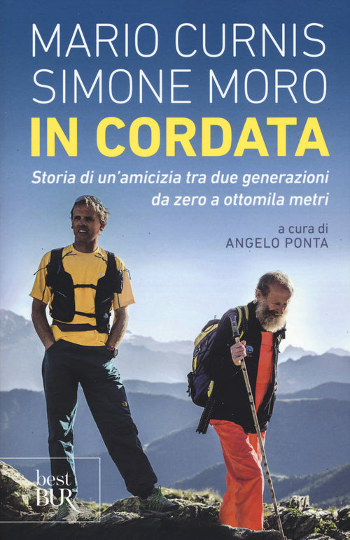 Cover of In cordata. Storia di un'amicizia tra due generazioni da zero a ottomila metri
