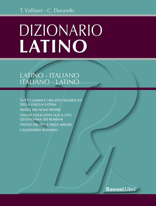 Cover of Dizionario di latino