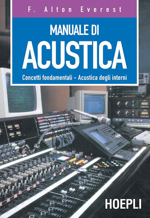 Cover of Manuale di acustica. Concetti fondamentali, acustica degli interni