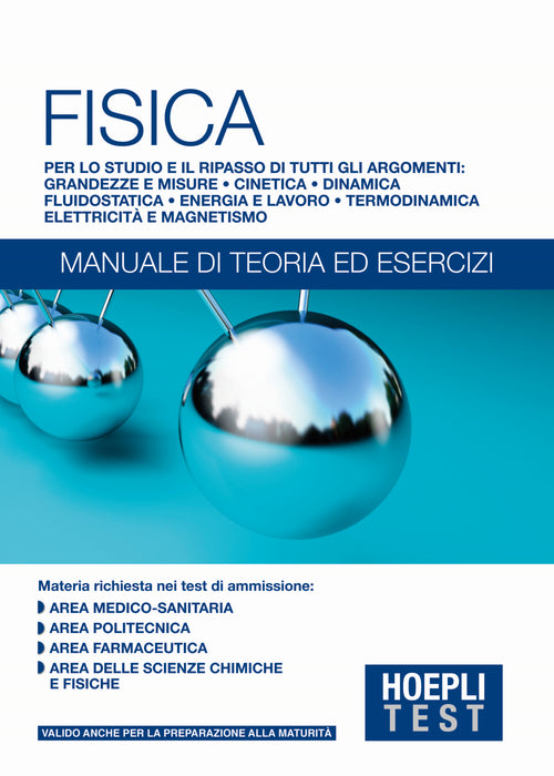 Cover of Hoepli Test. Fisica. Manuale di teoria ed esercizi