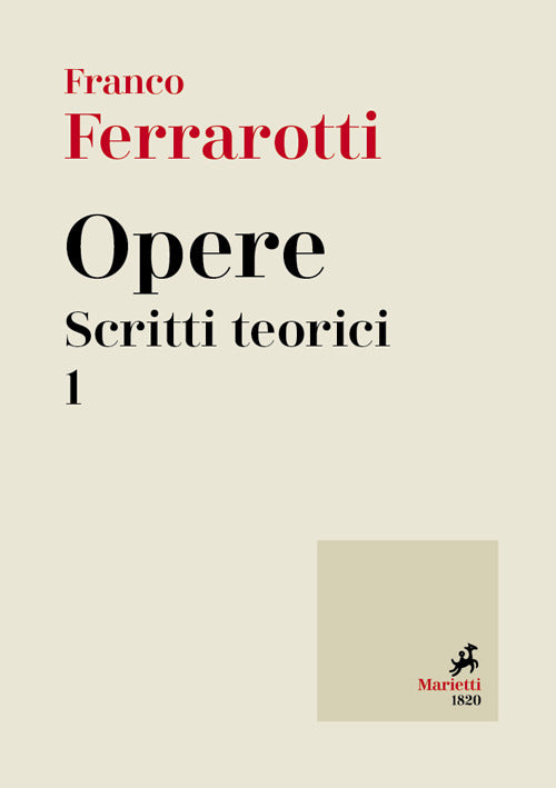 Cover of Opere. Scritti teorici