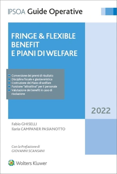 Cover of Fringe e flexible benefit. Piani di welfare aziendale