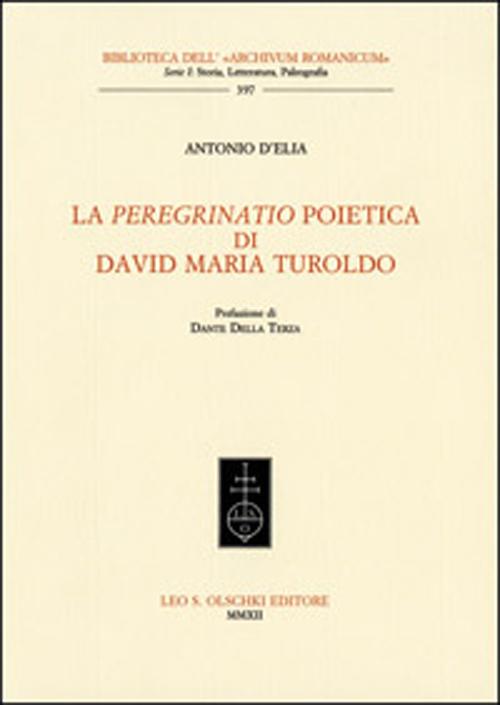 Cover of «peregrinatio» poietica di David Maria Turoldo