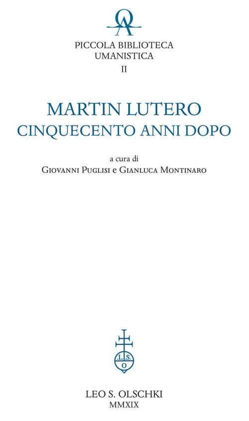 Cover of Martin Lutero cinquecento anni dopo