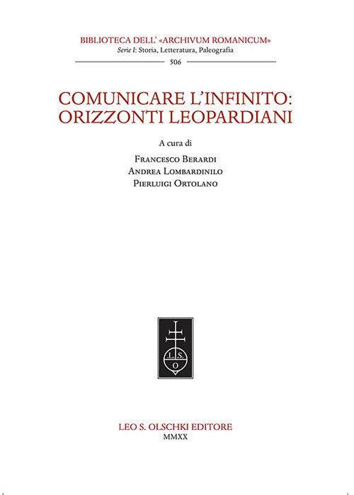 Cover of Comunicare l'infinito: orizzonti leopardiani