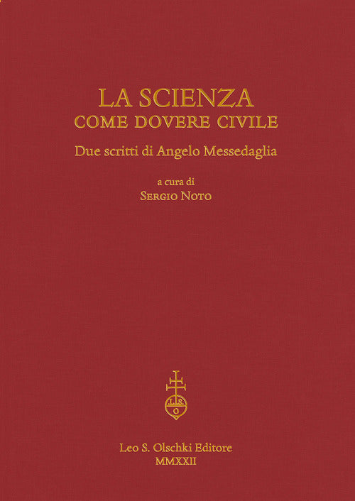 Cover of scienza come dovere civile. Due scritti di Angelo Messedaglia