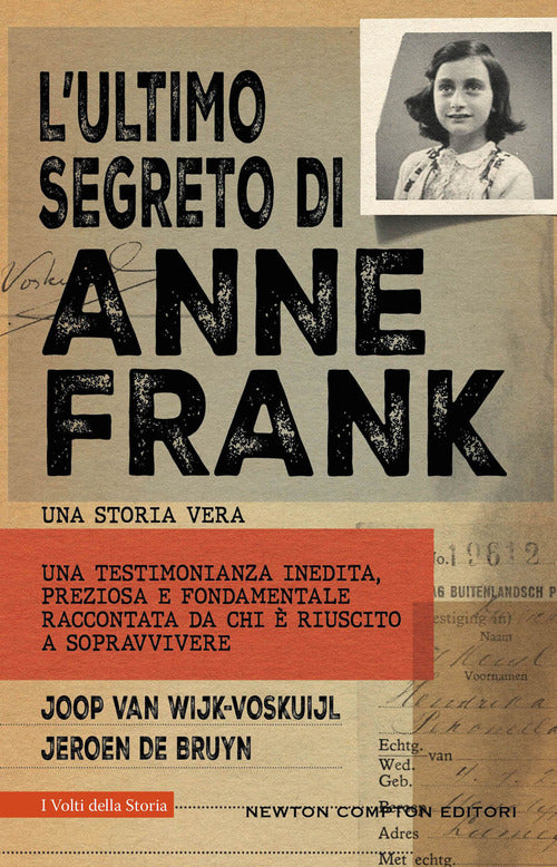 Cover of ultimo segreto di Anne Frank