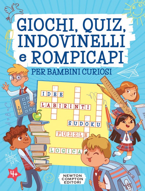Cover of Giochi, quiz, indovinelli e rompicapi per bambini curiosi