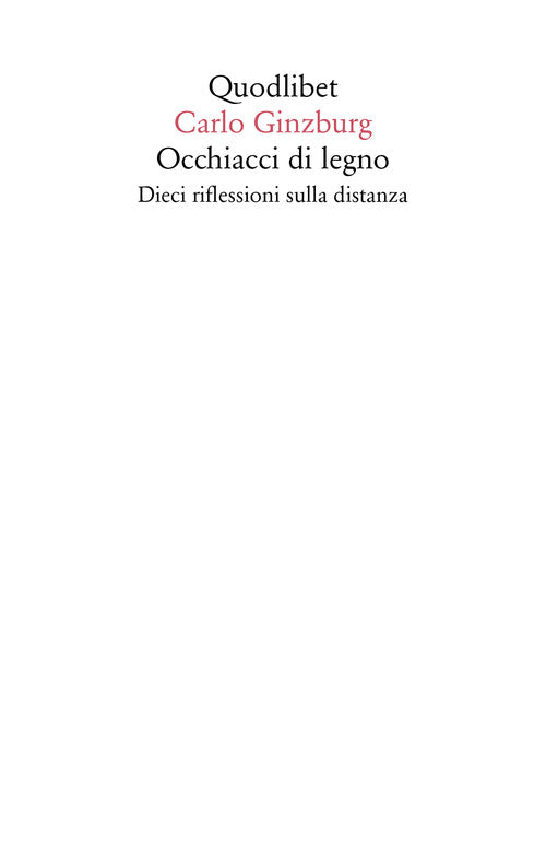 Cover of Occhiacci di legno. Dieci riflessioni sulla distanza