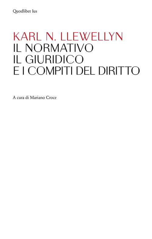 Cover of normativo, il giuridico e i compiti del diritto