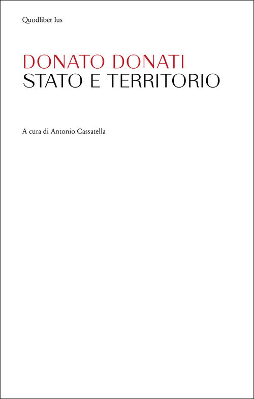 Cover of Stato e territorio