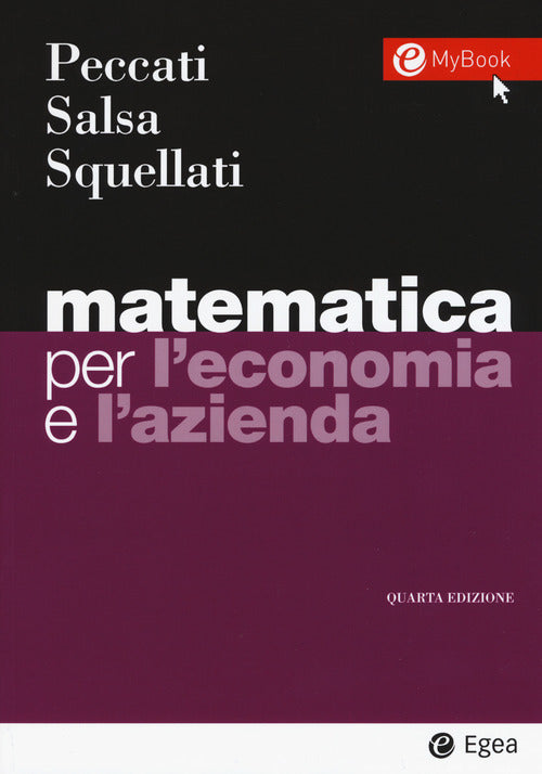 Cover of Matematica per l'economia e l'azienda