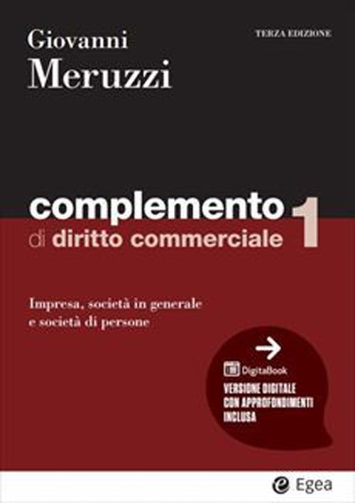 Cover of Complemento di diritto commerciale
