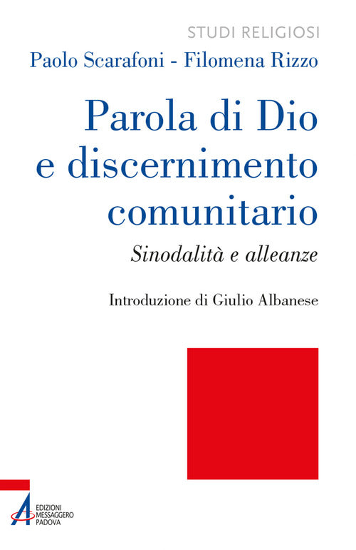 Cover of Parola di Dio e discernimento comunitario. Sinodalità e alleanze