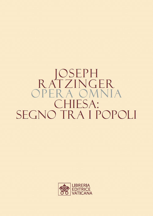 Cover of Opera omnia di Joseph Ratzinger