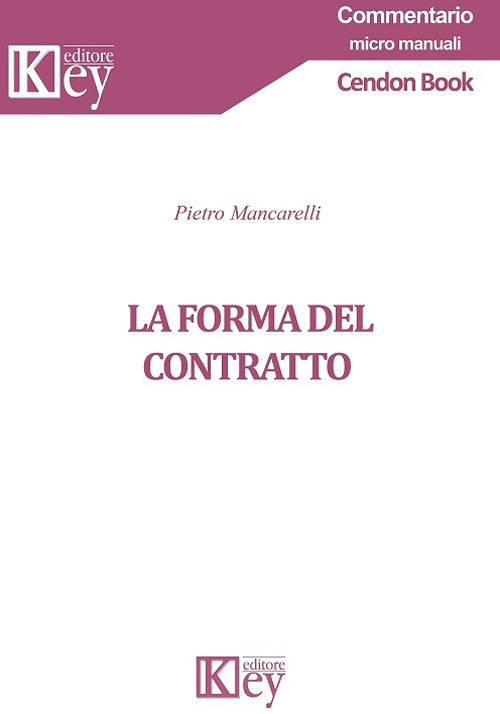 Cover of forma del contratto