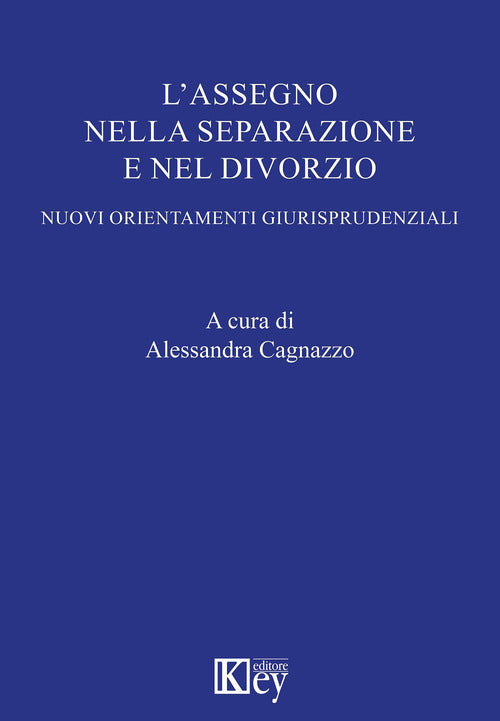 Cover of assegno nella separazione e nel divorzio