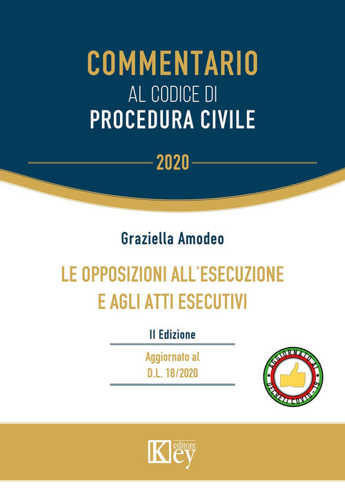Cover of opposizioni all'esecuzione e agli atti esecutivi