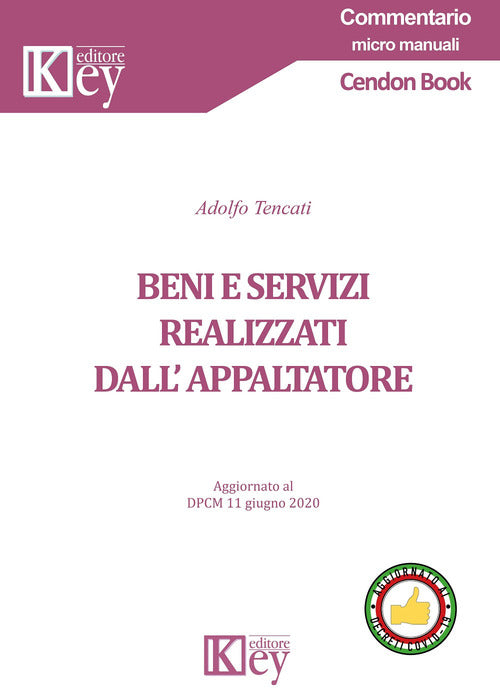 Cover of Beni e servizi realizzati dall'appaltatore
