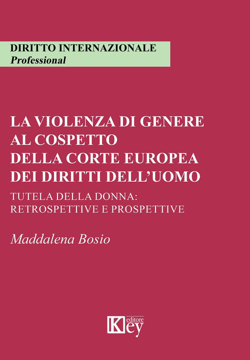 Cover of violenza di genere al cospetto della corte europea dei diritti dell'uomo. Tutela della donna: retrospettive e prospettive