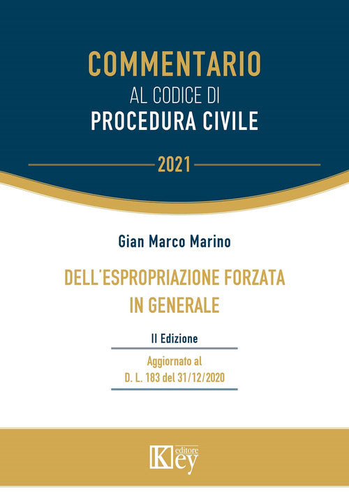 Cover of Dell'espropriazione forzata in generale
