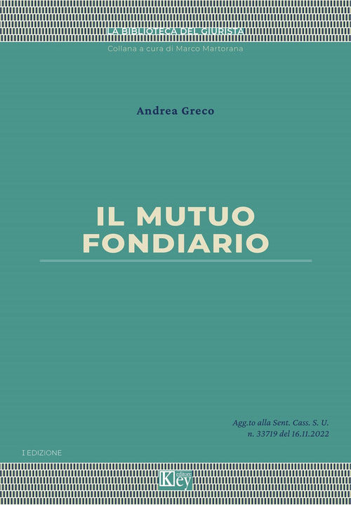 Cover of mutuo fondiario