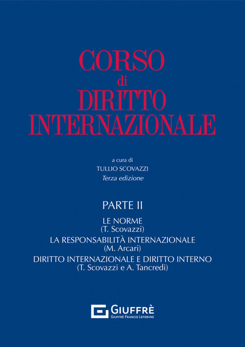 Cover of Corso di diritto internazionale