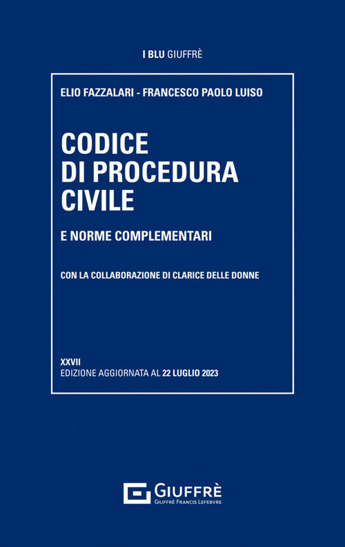 Cover of Codice di procedura civile e norme complementari