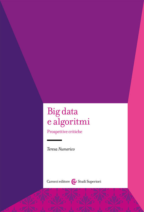 Cover of Big data e algoritmi. Prospettive critiche